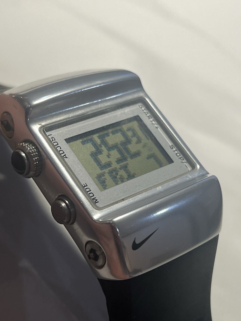 NIKE digital sports watch WC0038 New Battery Tested. All Features Working